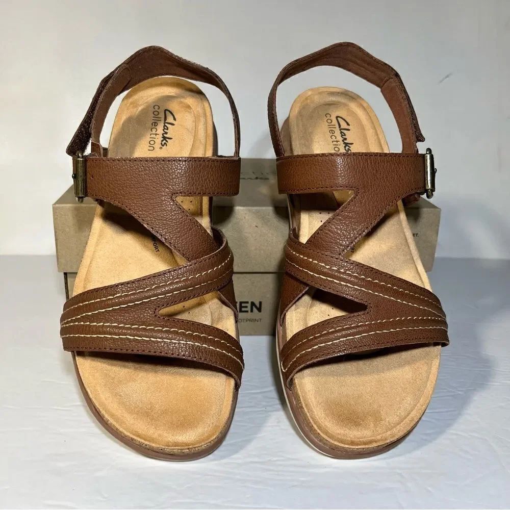 Clarks Collection Brynn Step Adjustable Sandals - Picture 4 of 6